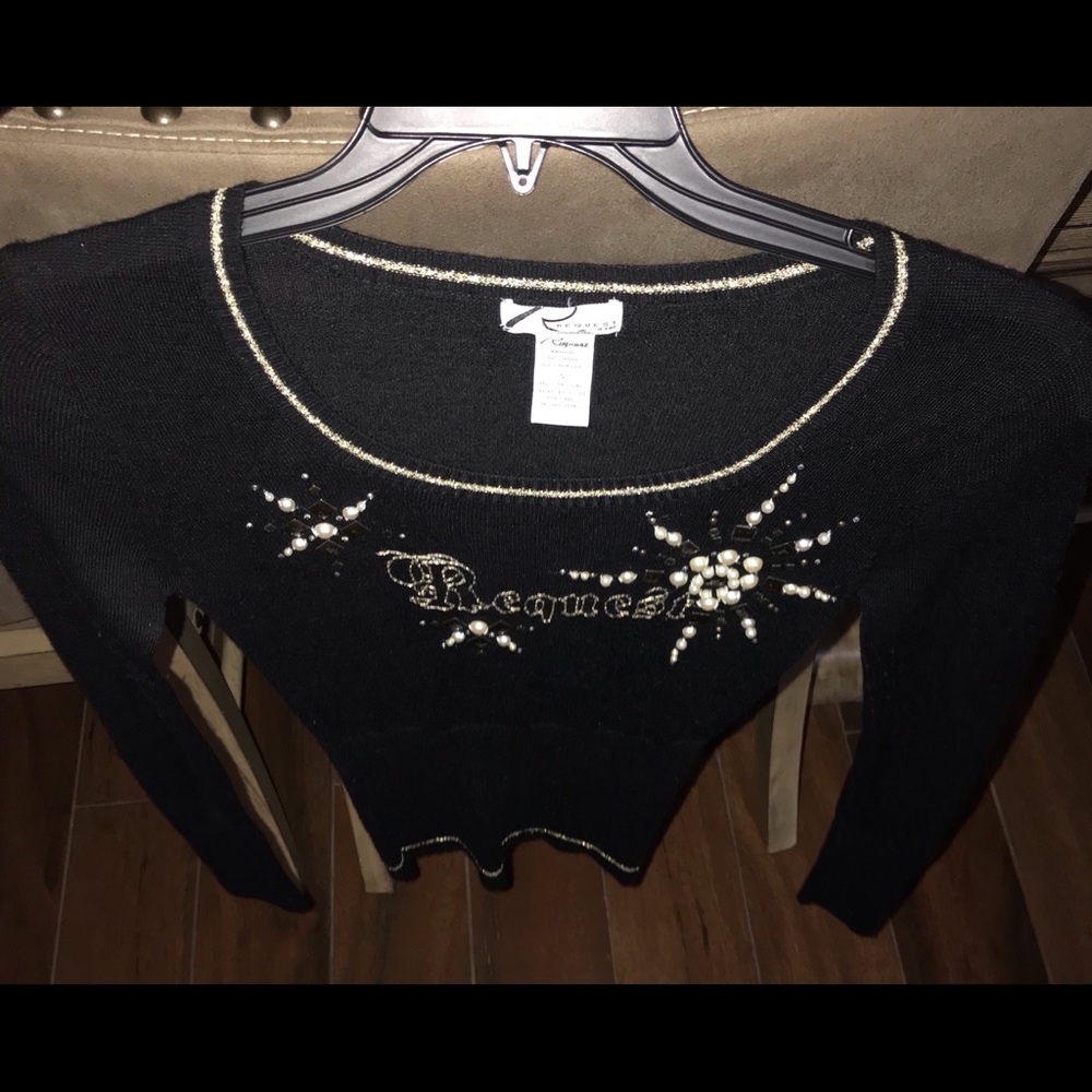 Black BodyCon see through shirt